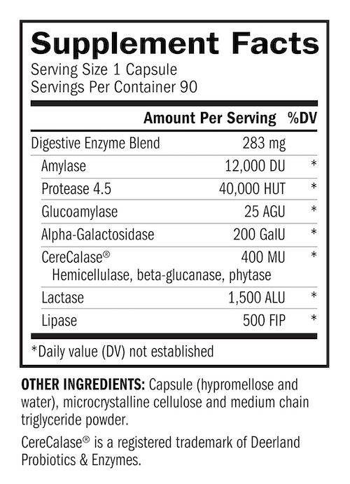 Zyme Prime - Houston Enzymes Supplement facts