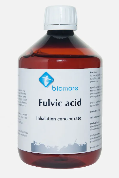 Fulvic acid inhalation