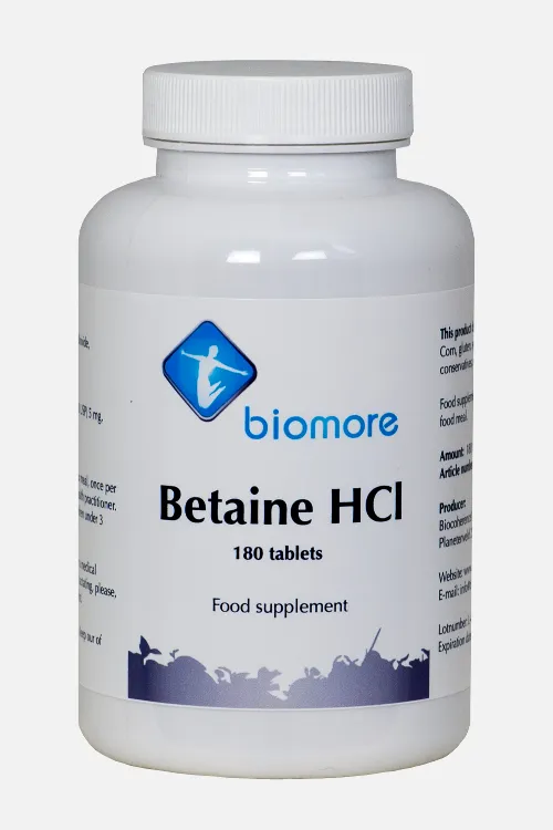 Betaine HCL with pepsin